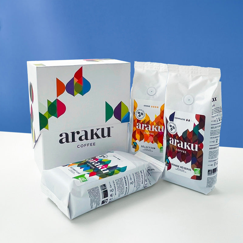 3 sachets de café de spécialité : coffret cadeau grand classique
