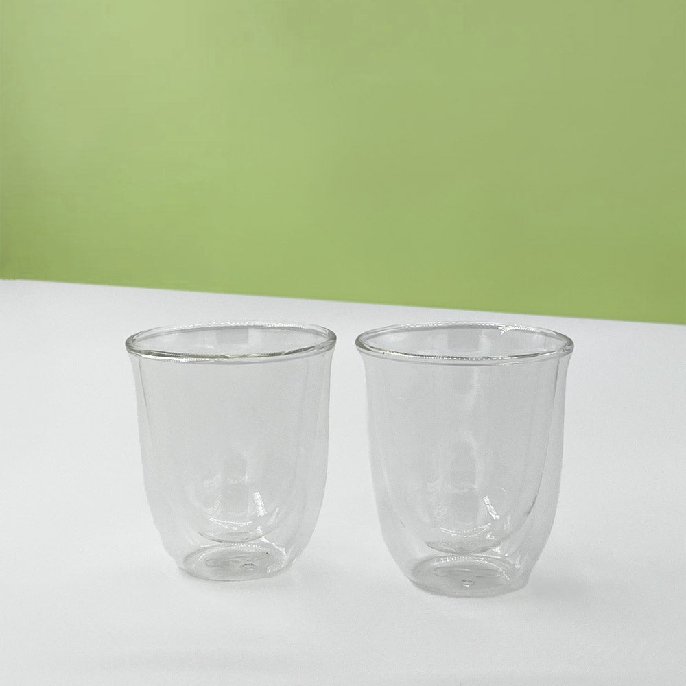 Delonghi : tasses double paroi en verre pour cappucino