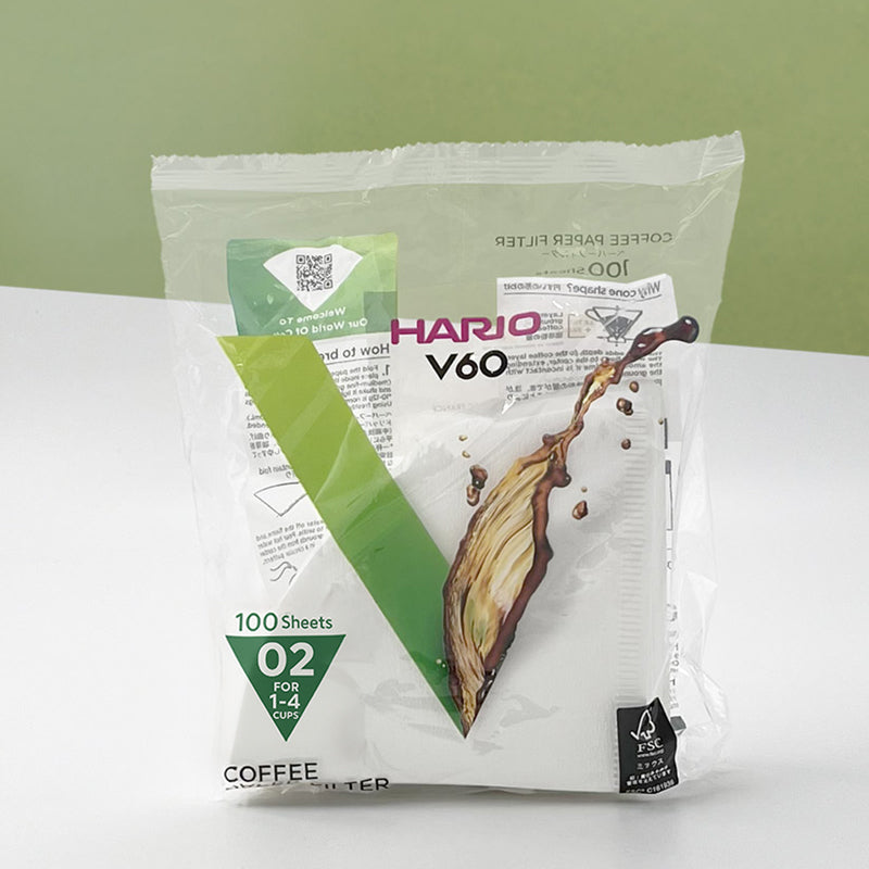 100 filtres à café V60 Hario Taille 2