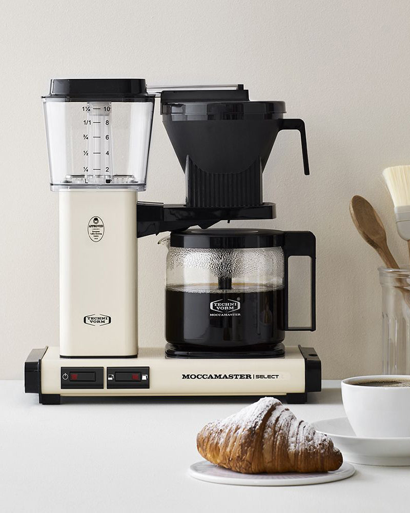 cafetière filtre electrique moccamaster couleur crème