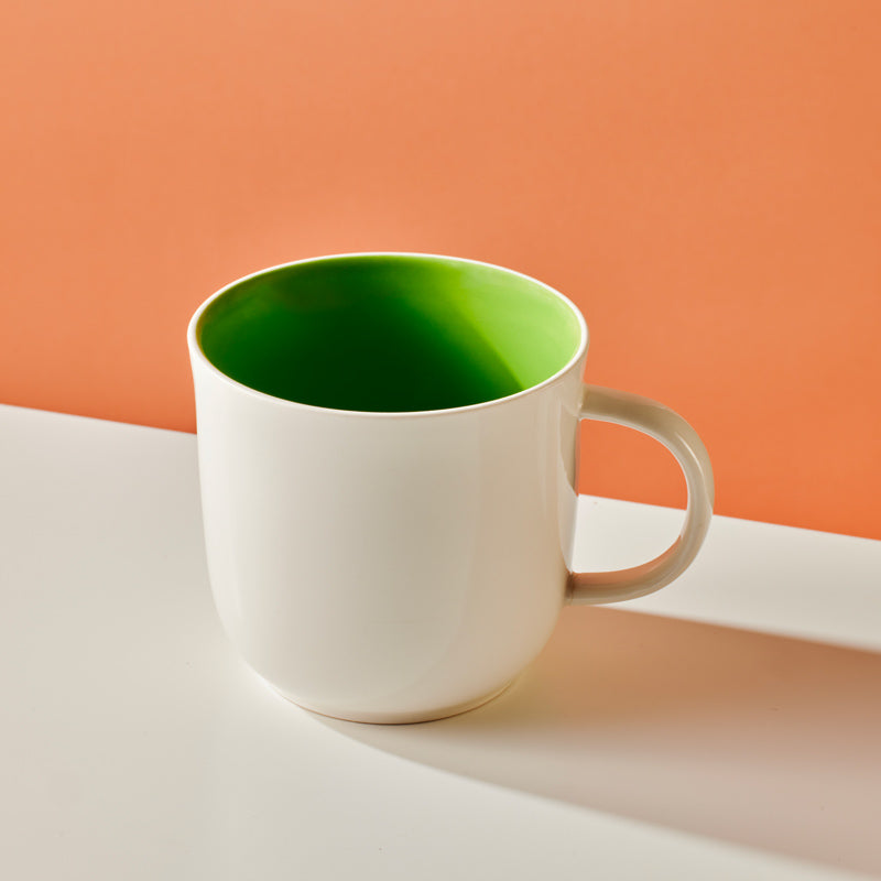 Mug à cafe : mug à café design vertes