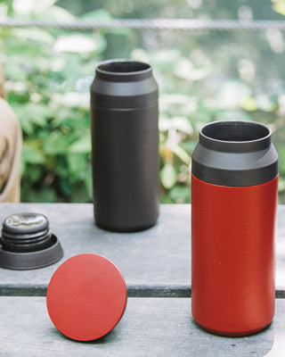 Thermos à café rouge Kinto : protection jusqu'a 6h au chaud et au froid