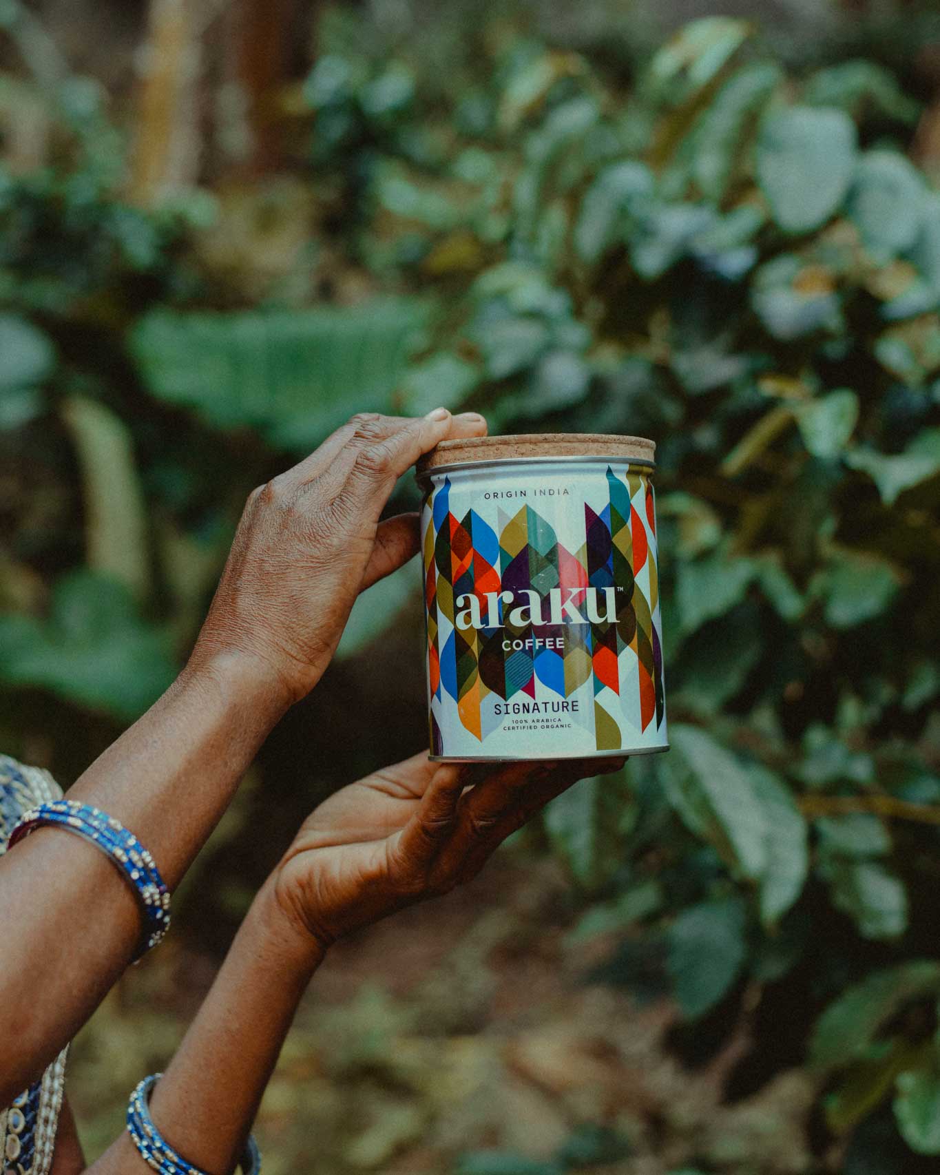 Cafetière Italienne Araku Moka Bleu - Araku : Café de Spécialité