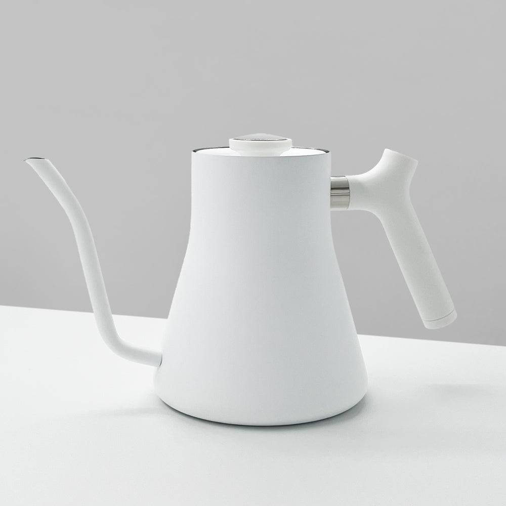 Fellow Stagg Blanche : bouilloire électrique col de cygne avec thermomètre intégré 