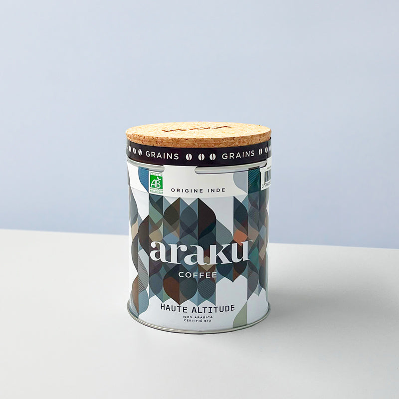 Café en grains pur arabica : Haute Altitude boîte de café 200G