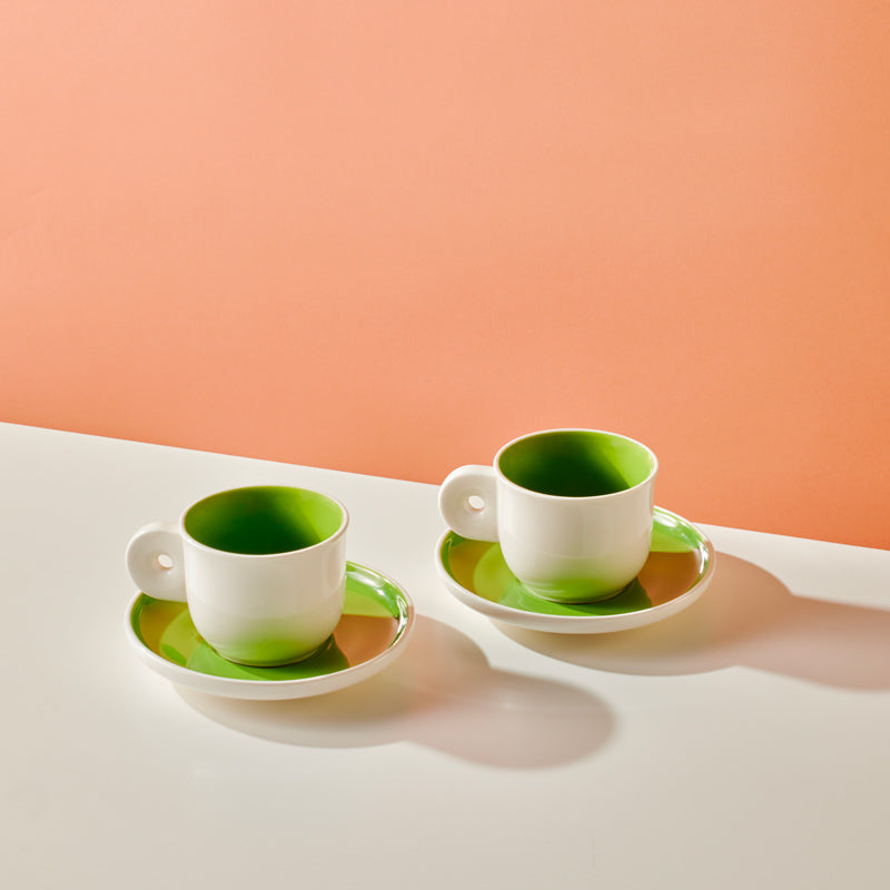 Tasse à expresso : tasses à café design vertes