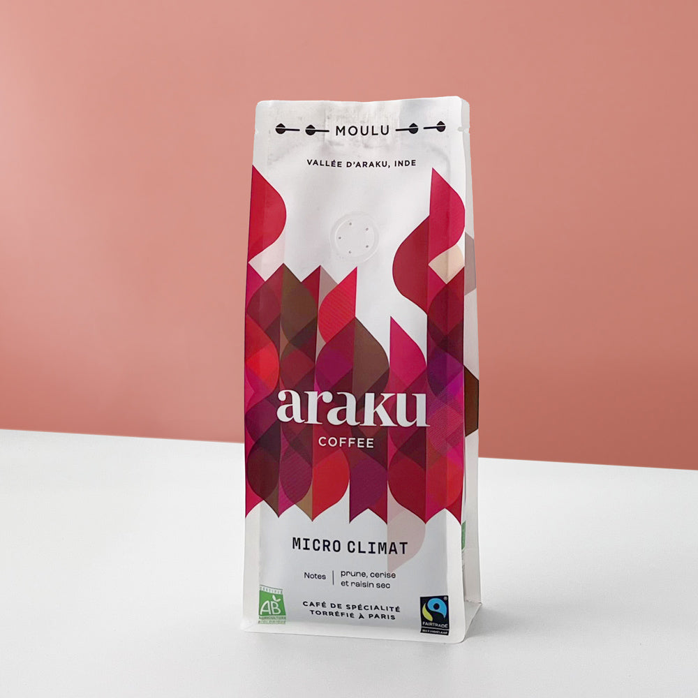 Café moulu bio : Micro Climat sachet de café 200G