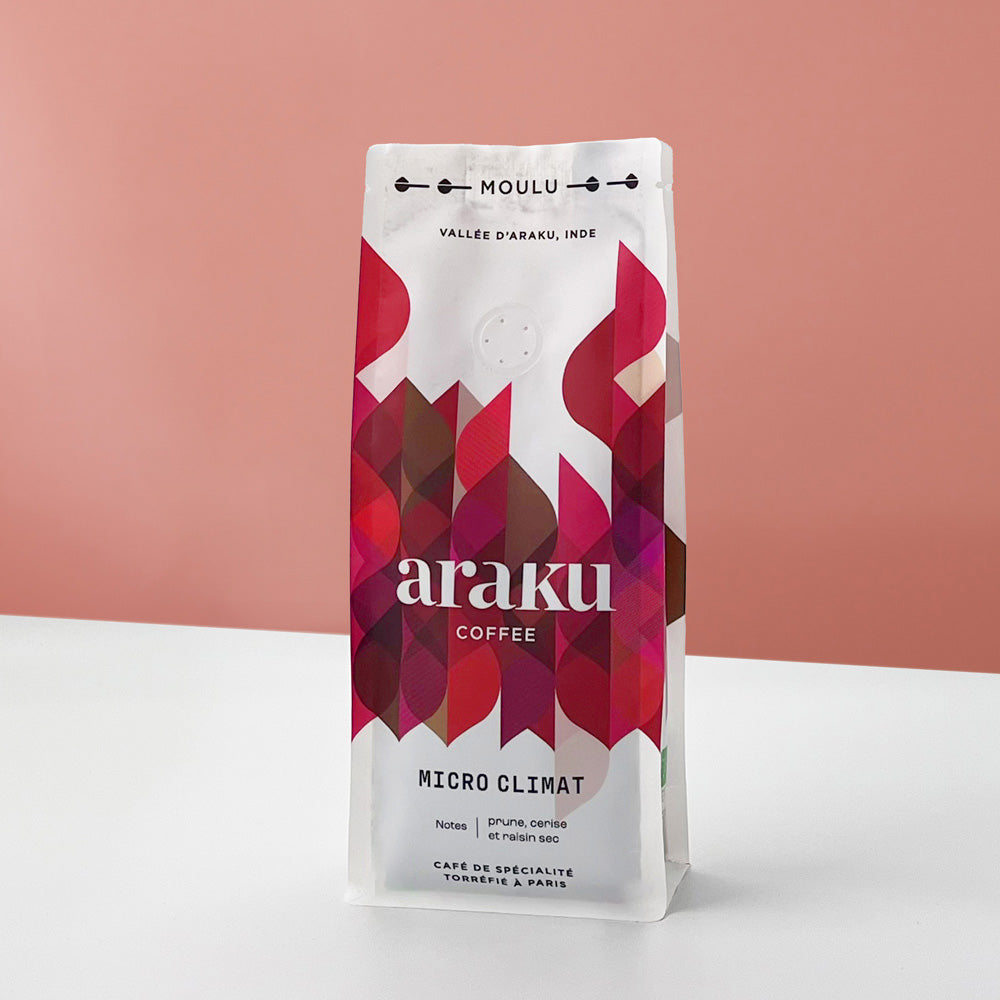 Café moulu bio : Micro Climat sachet de café 200G
