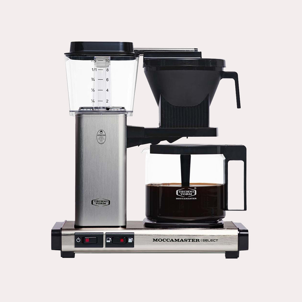 Cafetière à filtre Moccamaster KBG Select alu poli