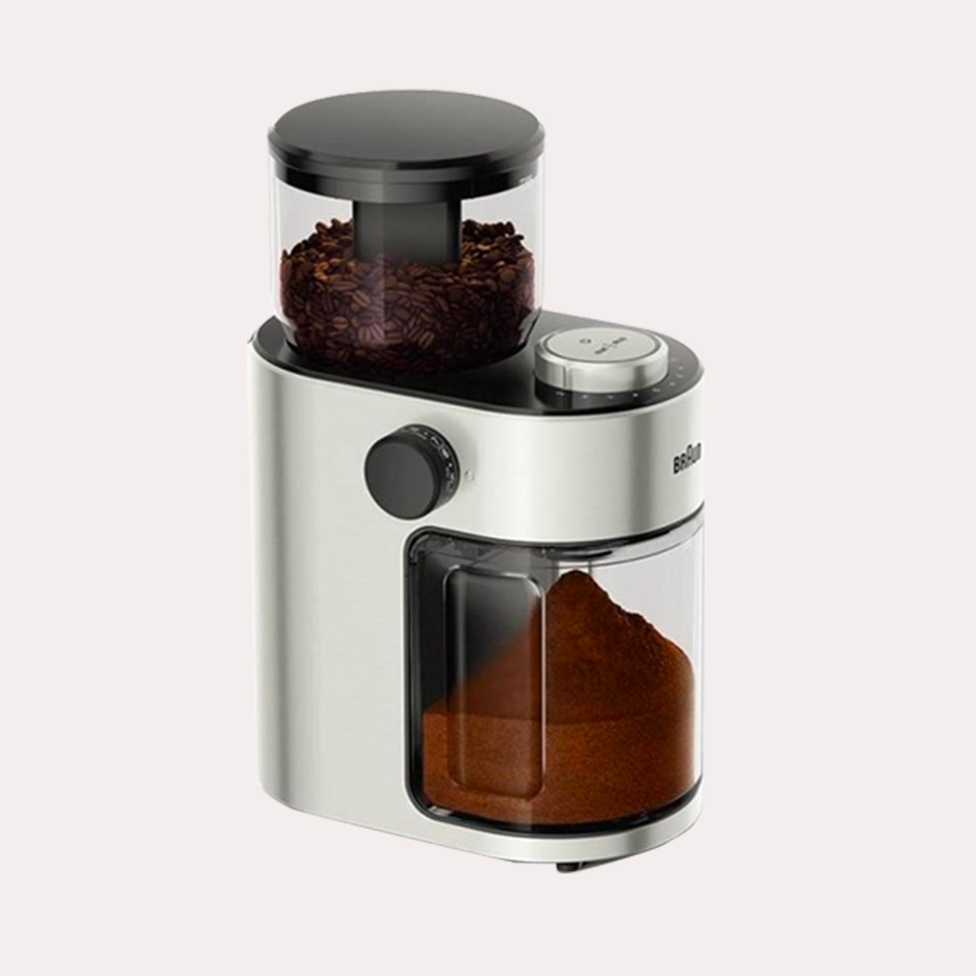 Braun KG7070 Inox : Moulin à café avec meules plates