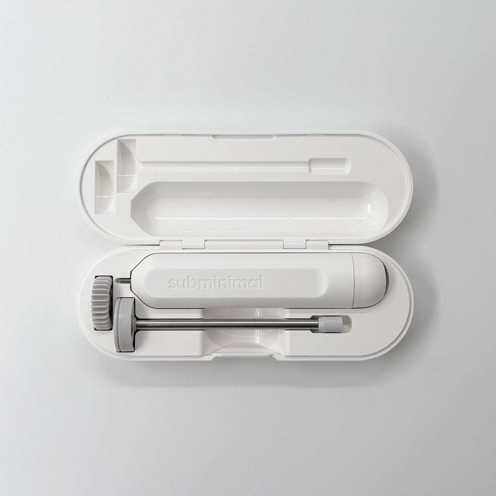  subminimal nanofoamer GO Blanc mousseur à lait avec 3 emboûts pour un contrôle total de la mousse