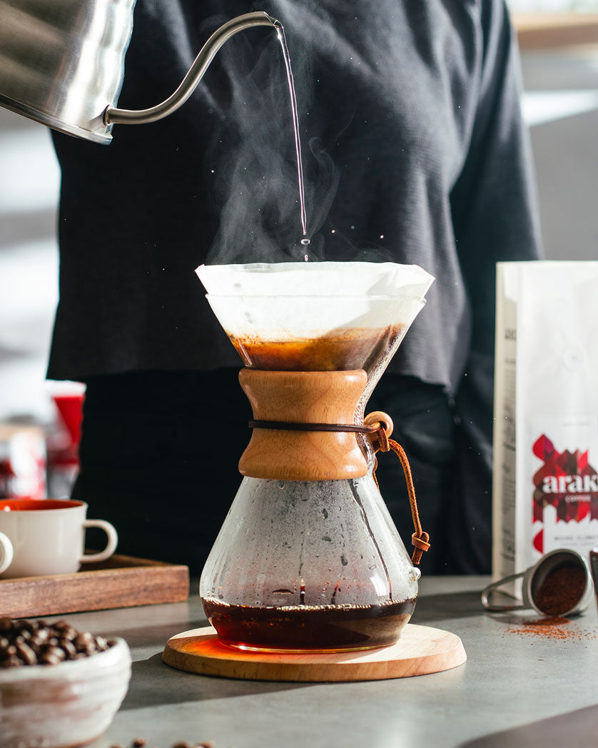 Slow coffee : préparation café Chemex 6 tasses