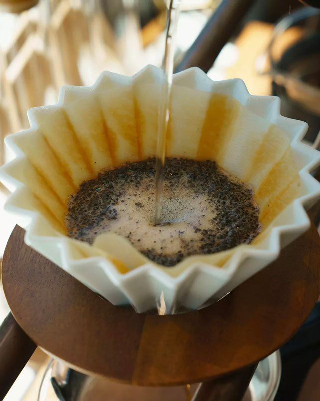 Préparation d'un café de spécialité avec les filtres origami 