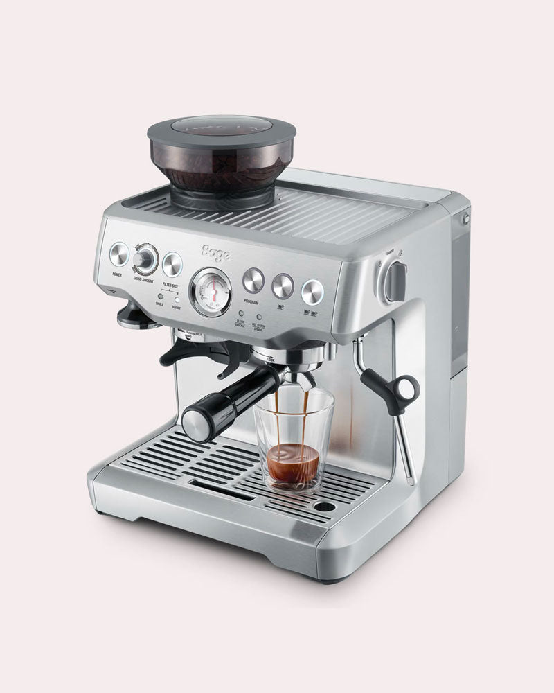 Machine à café à grains avec broyeur : Sage Barista Express Acier