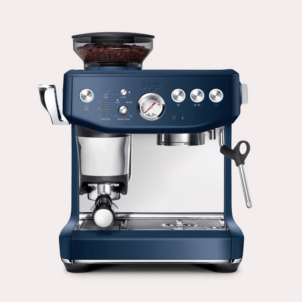 Machine à café : Espresso broyeur Sage Barista Express Impress bleu