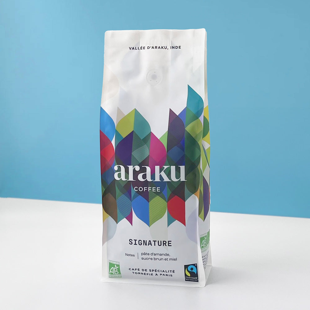 Café en grain bio : Signature sachet de café de spécialité 1KG