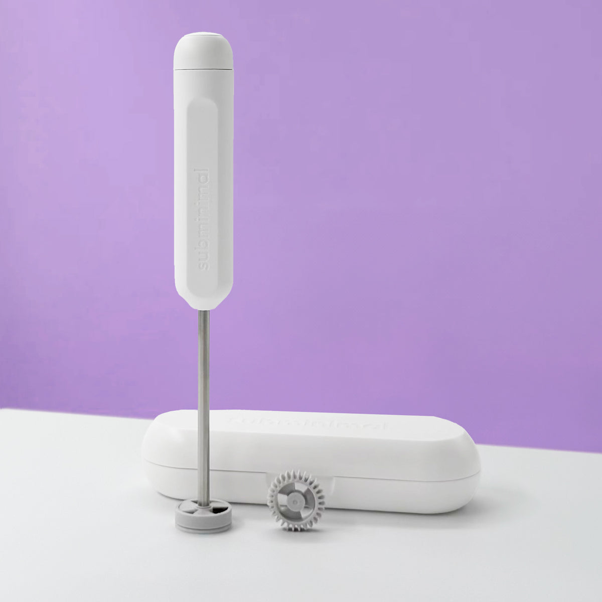mousseur à lait compact subminimal nanofoamer GO Blanc 