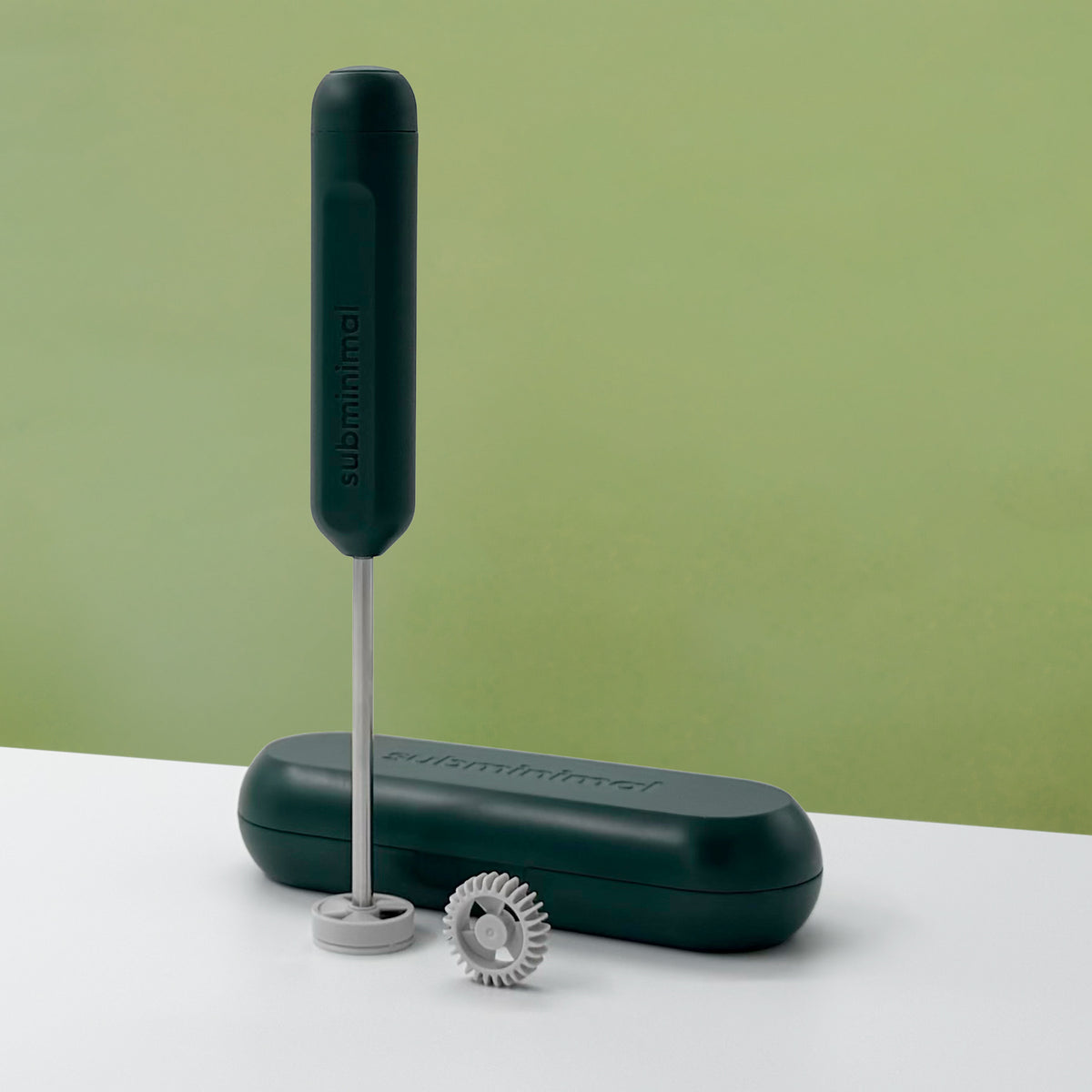mousseur à lait compact subminimal nanofoamer GO Vert Forêt