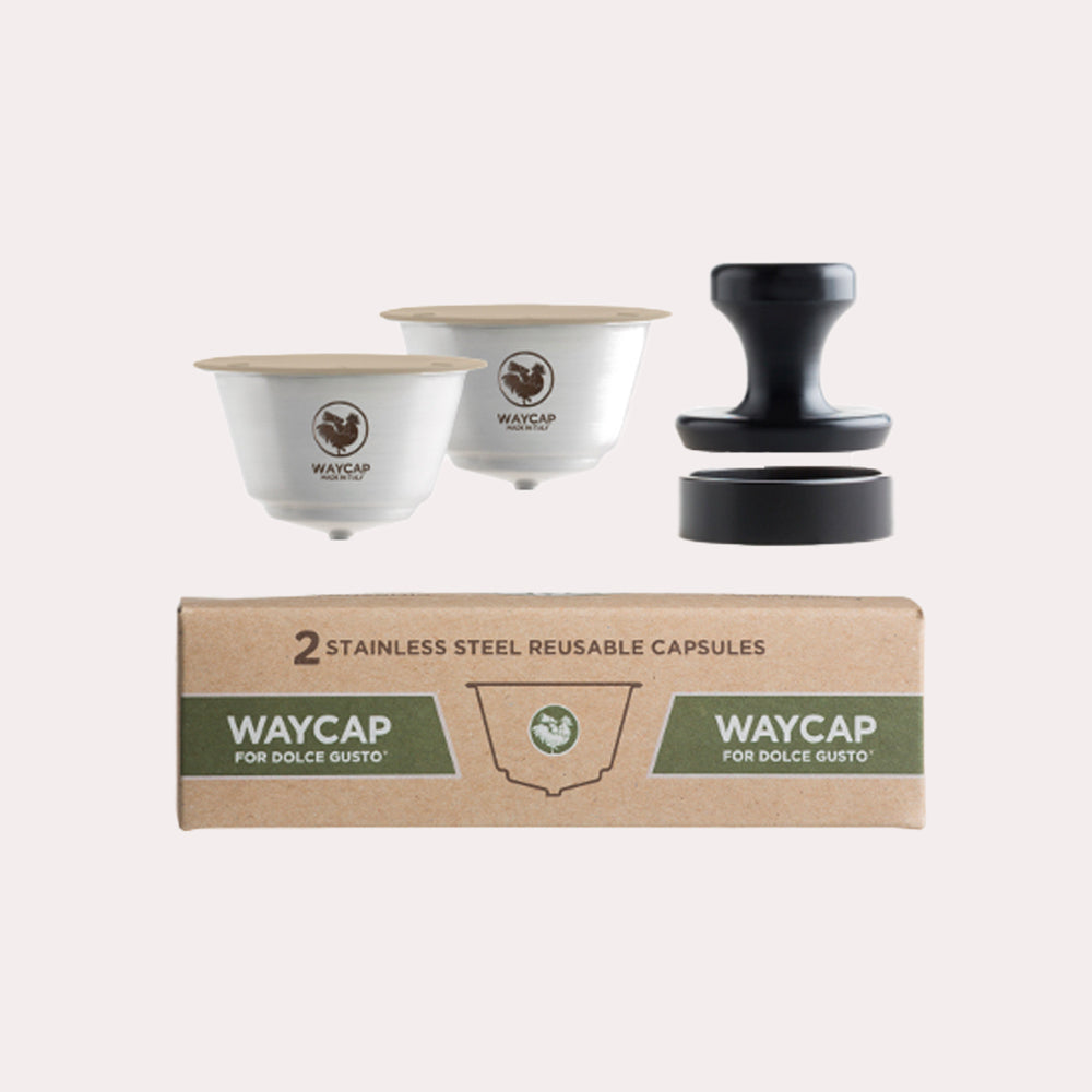 Lot de 2 capsules réutilisables compatibles Dolce Gusto : WayCap